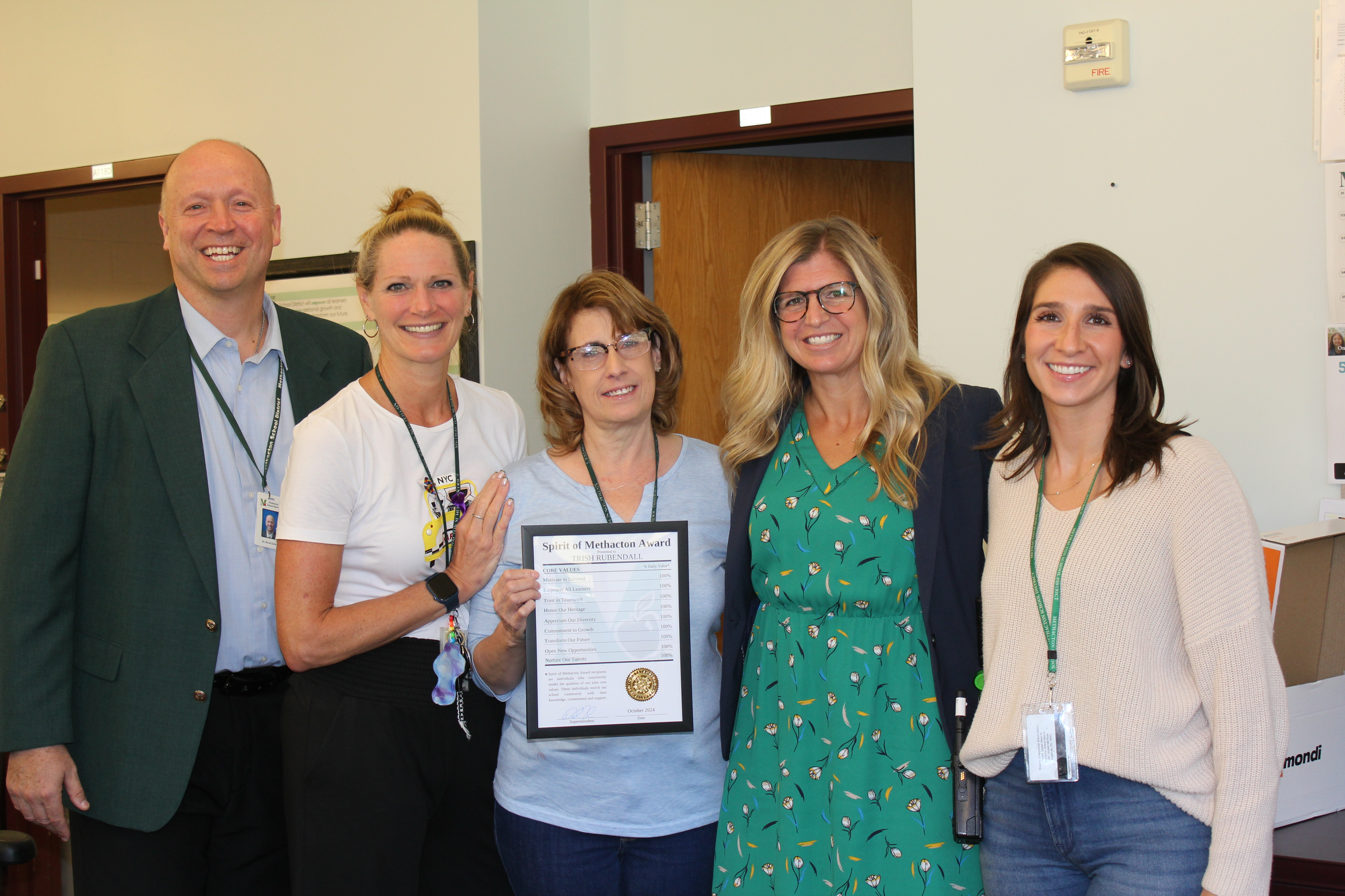 Linda Milligan Spirit of Methacton Award